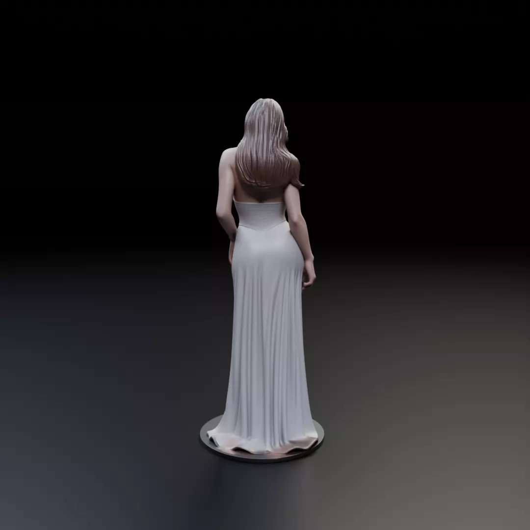 pin up model woman 3D print model_6