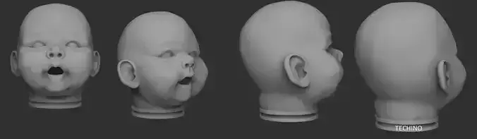 Baby Head 3D Print