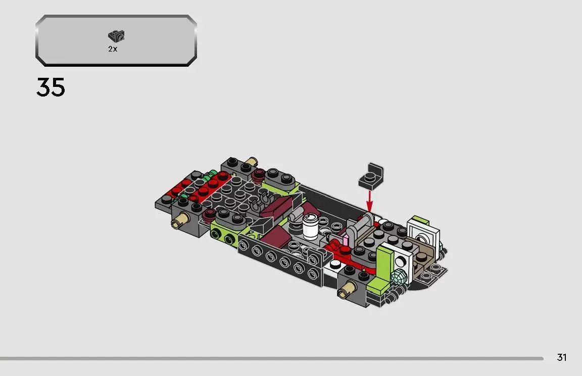 TwindBricks3D - 77237 Dodge Challenger SRT Hellcat Sports Car 3D print model_4