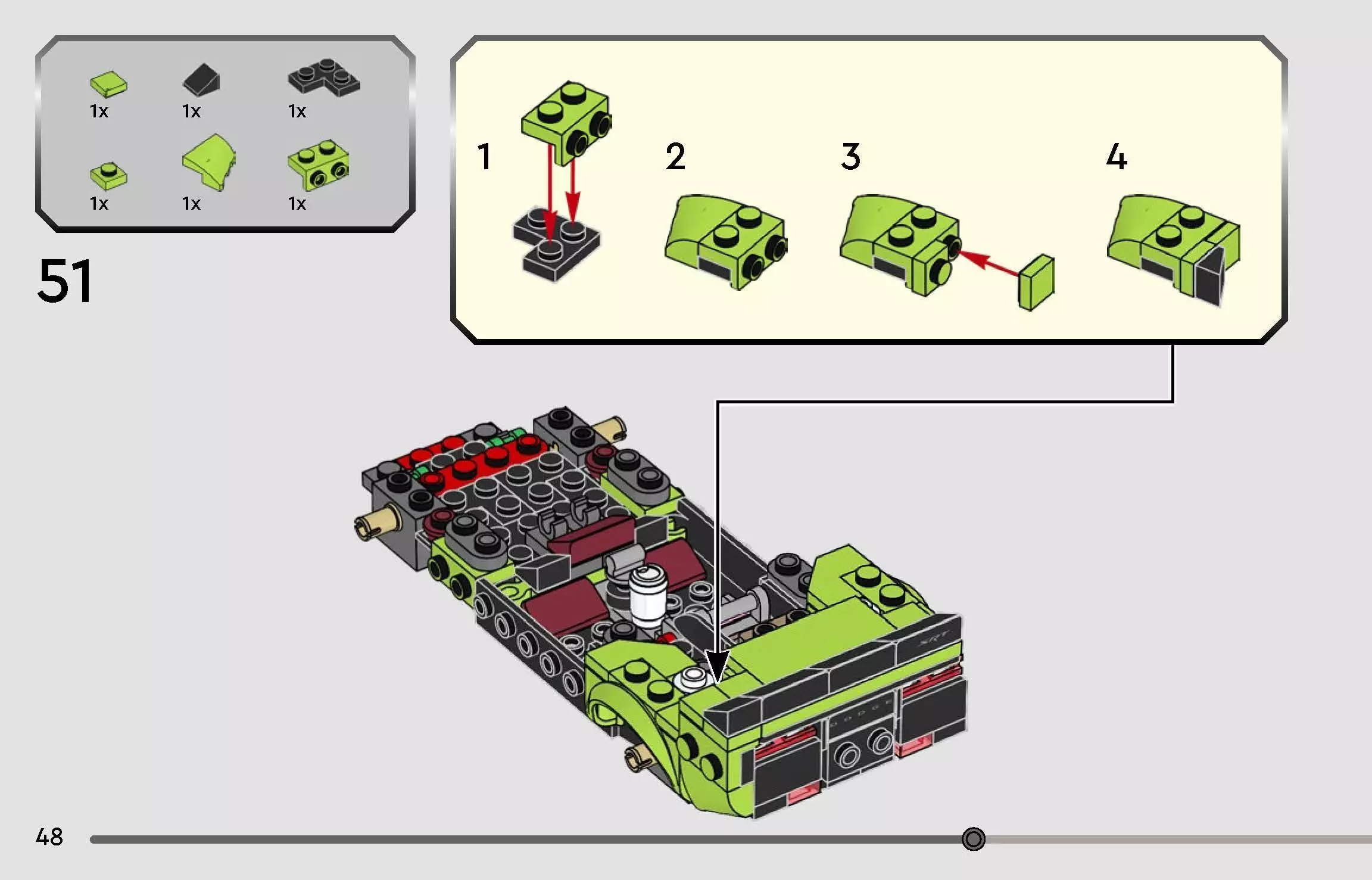 TwindBricks3D - 77237 Dodge Challenger SRT Hellcat Sports Car 3D print model_44