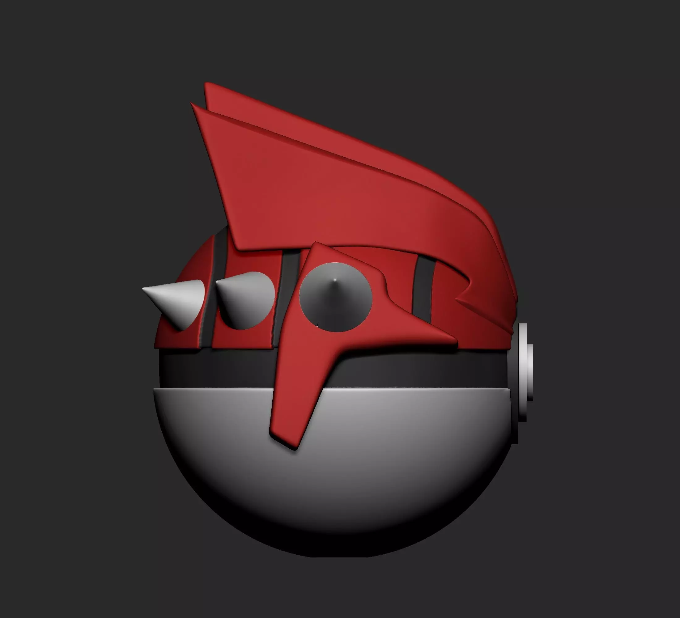 Pokemon Rayquaza Groudon Kyogre Pokeball  3D print model_5