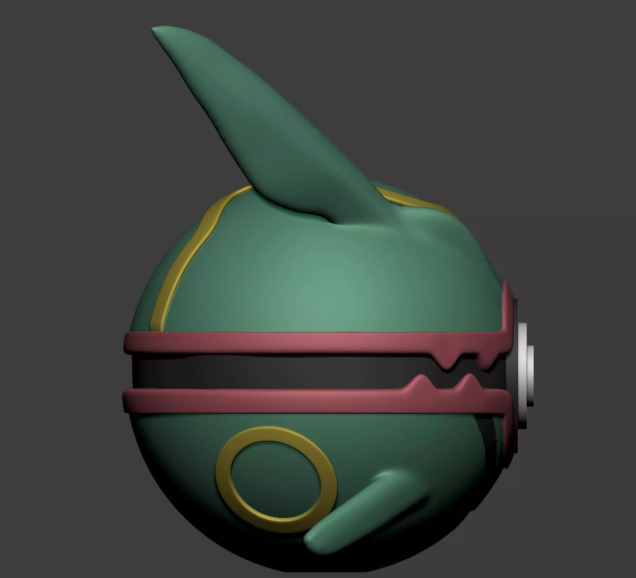 Pokemon Rayquaza Groudon Kyogre Pokeball  3D print model_15