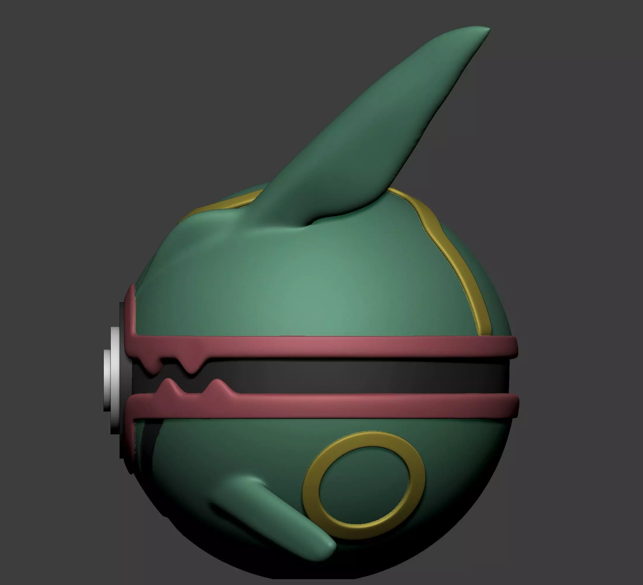 Pokemon Rayquaza Groudon Kyogre Pokeball  3D print model_13