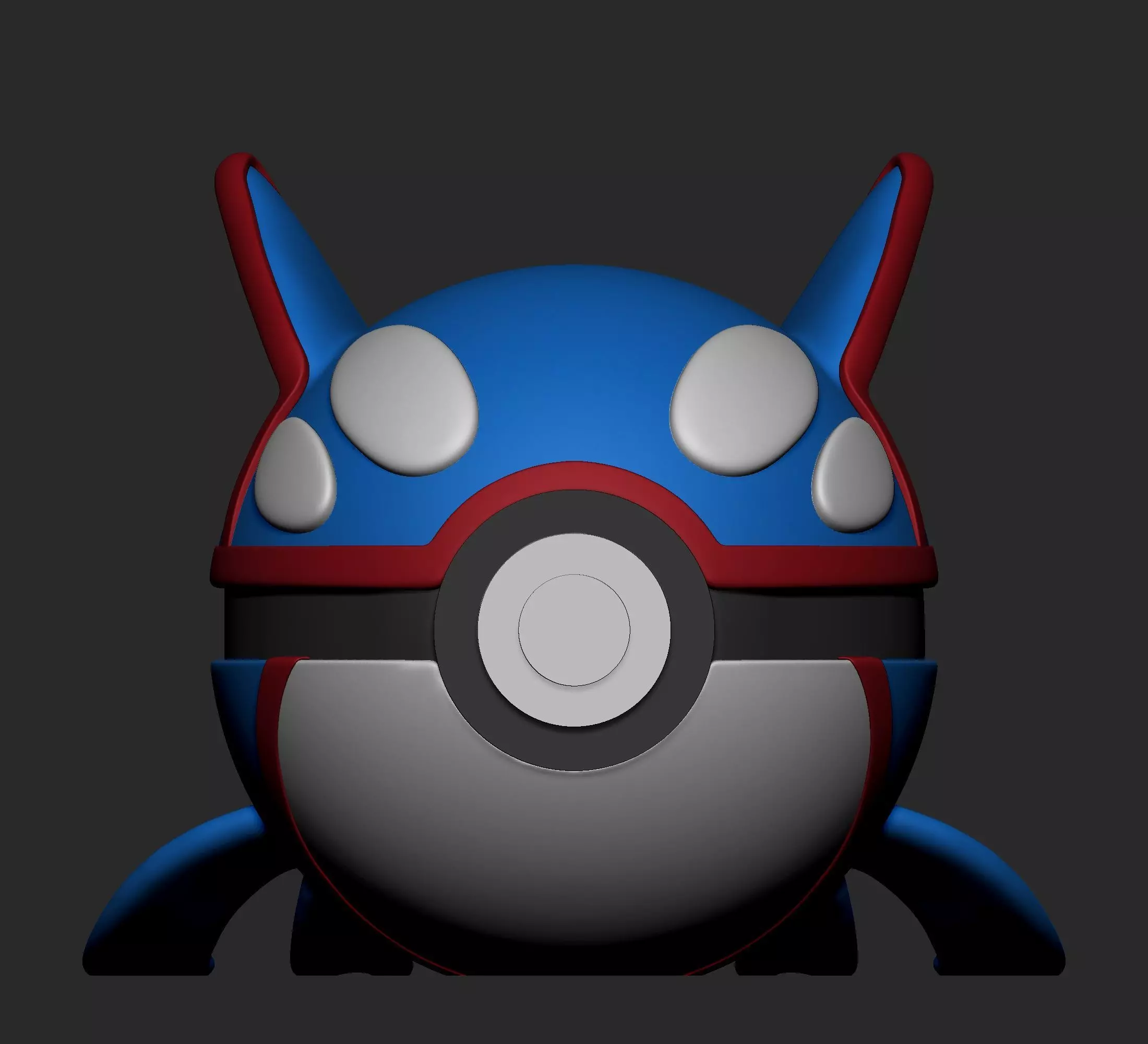 Pokemon Rayquaza Groudon Kyogre Pokeball  3D print model_7