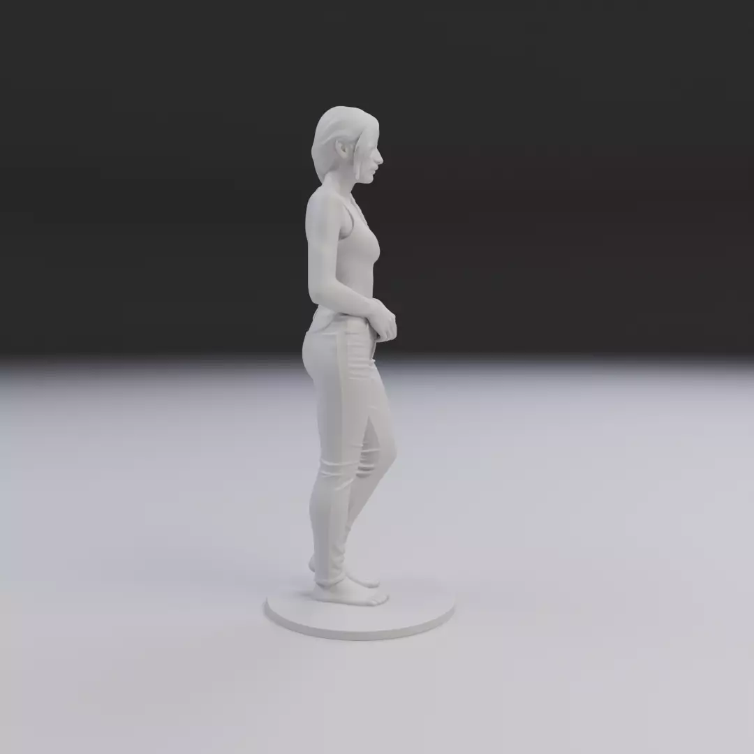 pin up model woman 3D print model_2