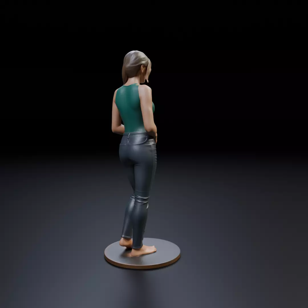 pin up model woman 3D print model_13