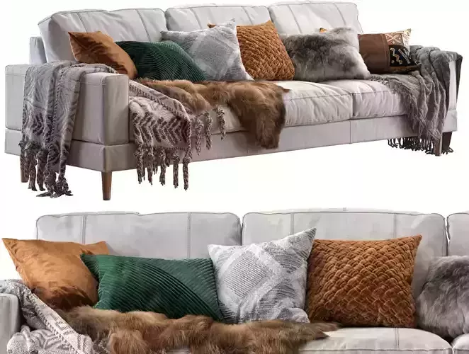 Capri sofa 258 cm 2 3D model