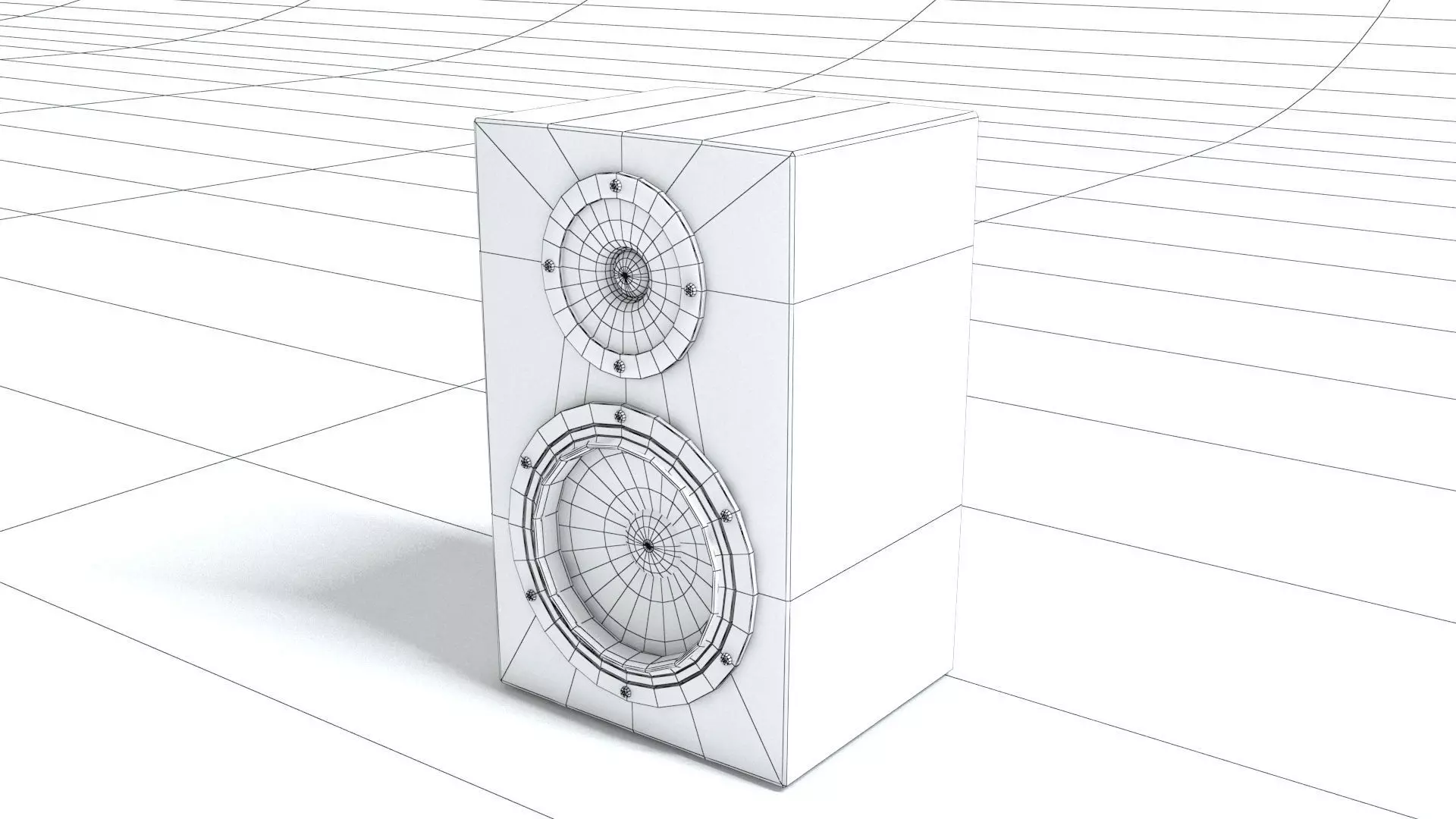 laos Speaker Low-poly 3D model_7