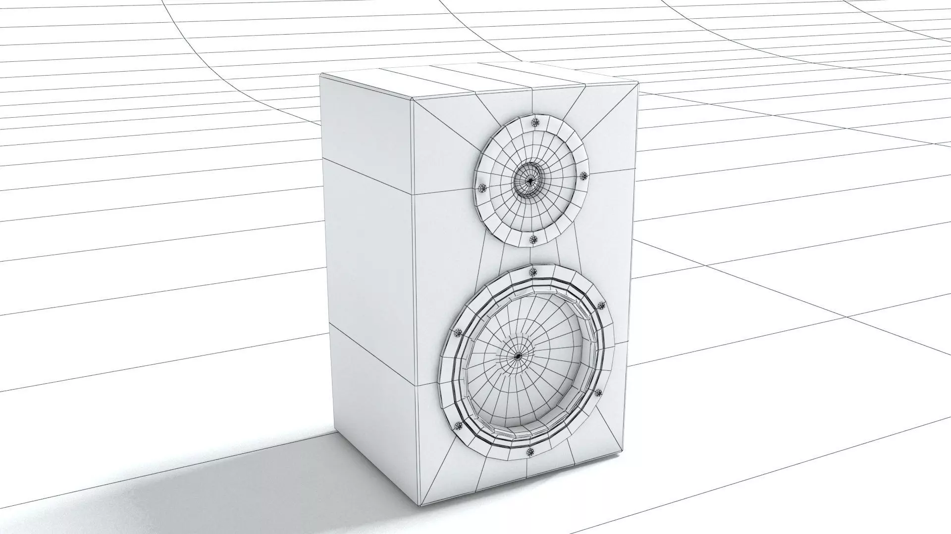 laos Speaker Low-poly 3D model_6