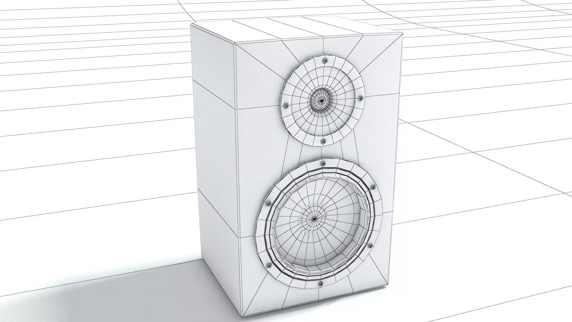 laos Speaker Low-poly 3D model_9