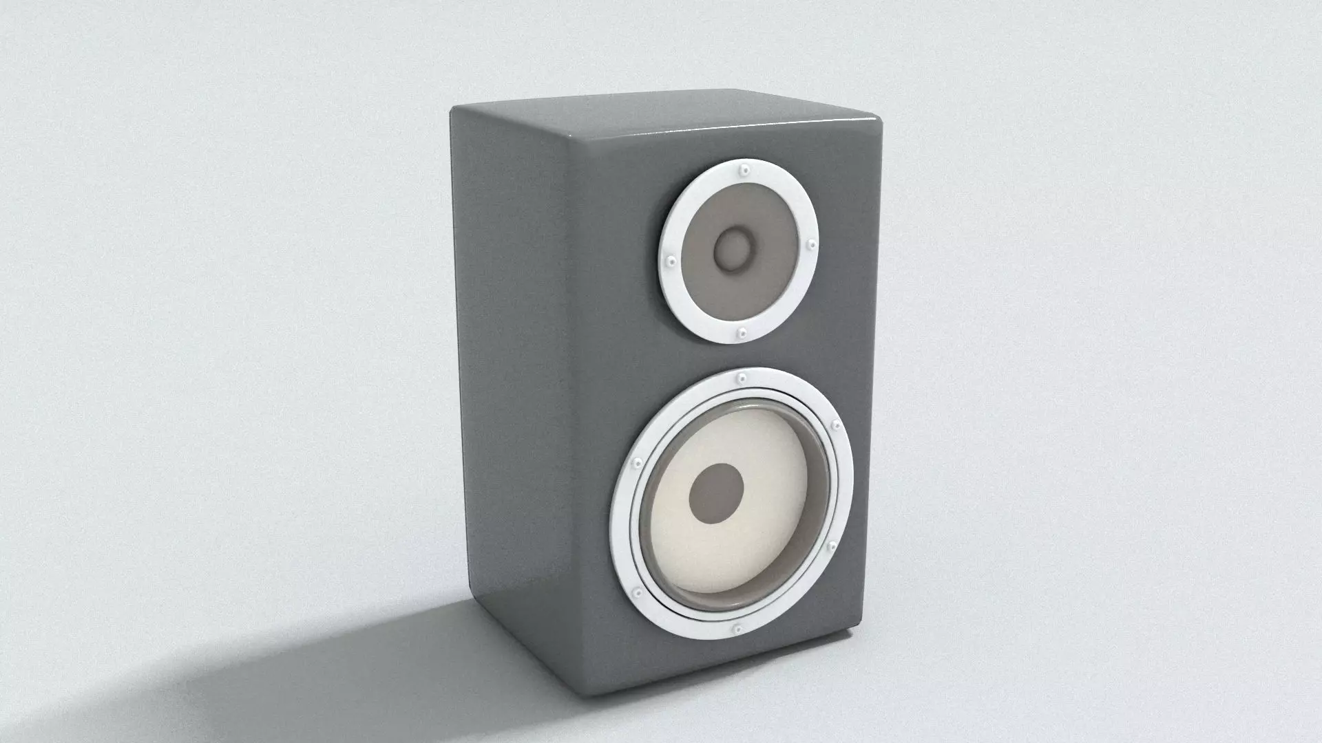 laos Speaker Low-poly 3D model_1