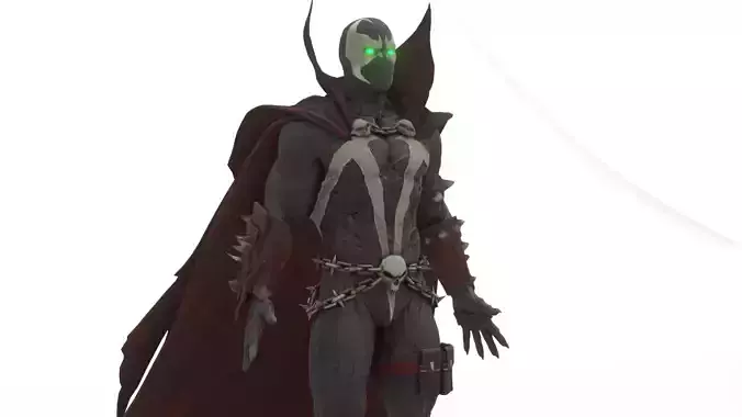 Spawn 3D Model Comic Book Anti-Hero Ultra-Realistic