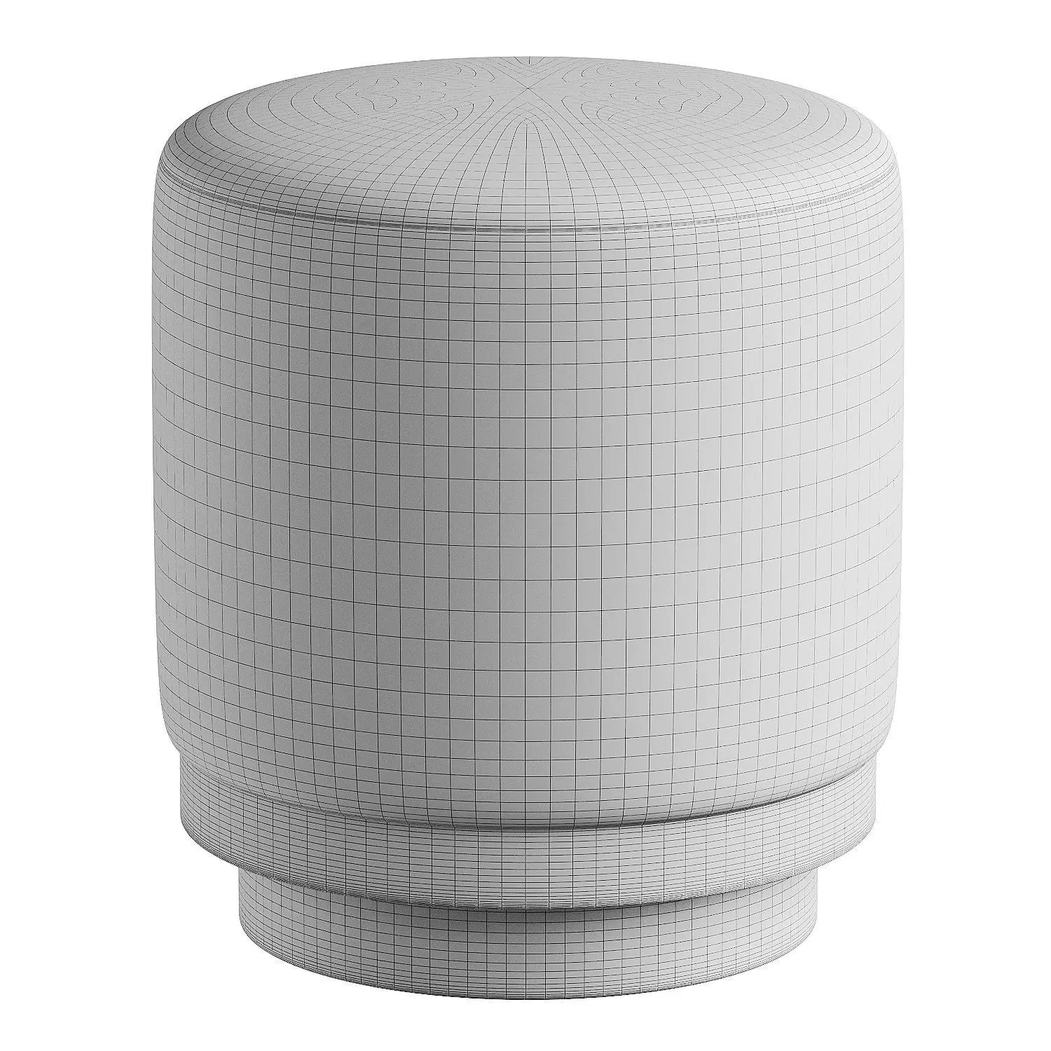 pouf stool 3D model_6