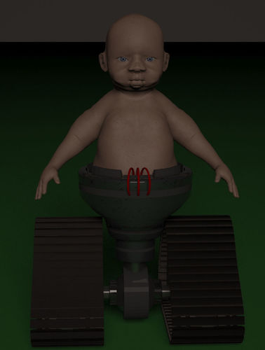 Babybot X-2 aka IQ 3D model