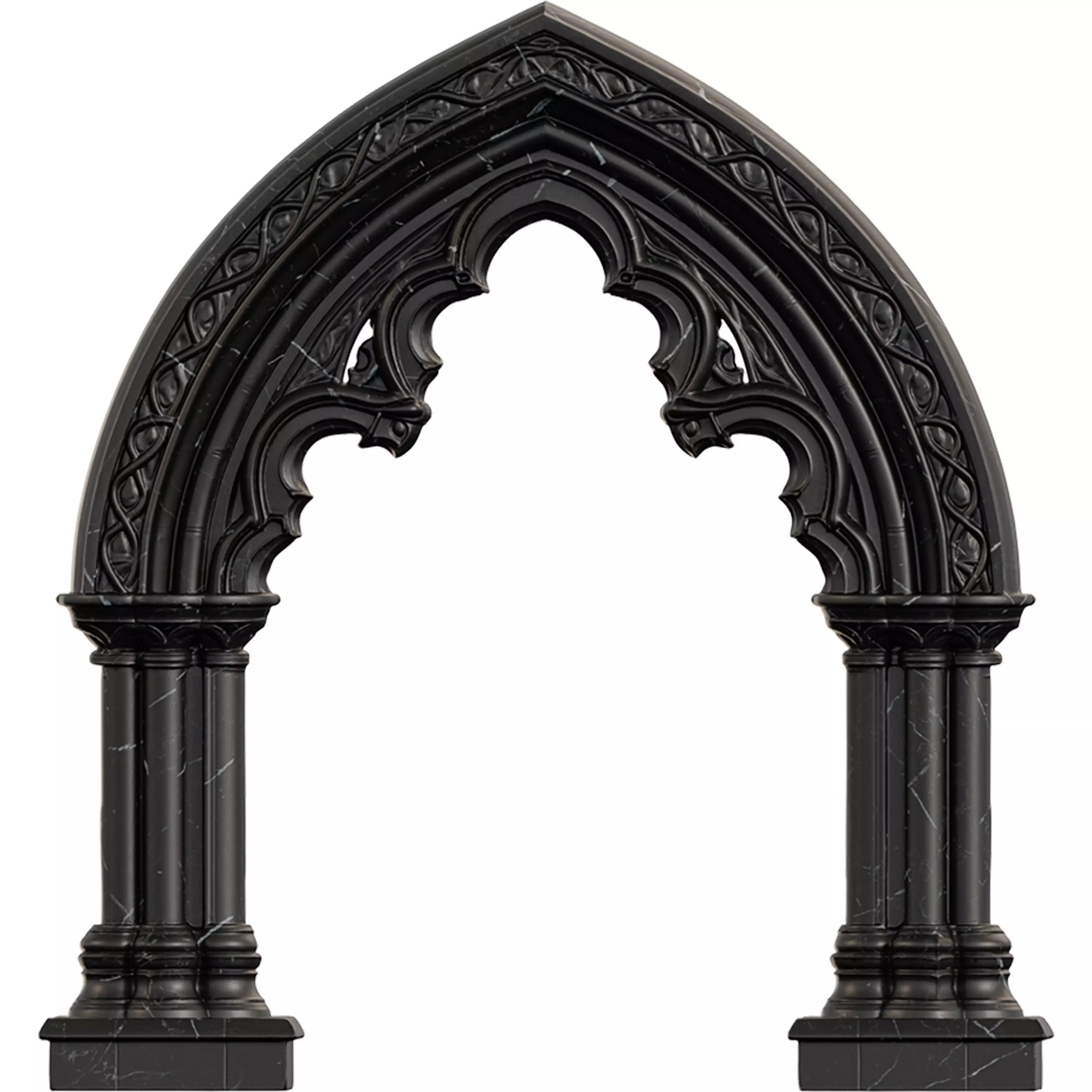 Classical Architectural Arc 03 - Gothic Archway Collection Low-poly 3D model_7