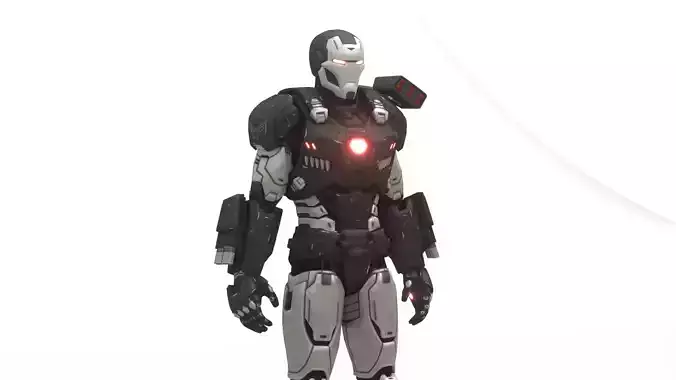 War Machine 3D Model Iron Man Armor MCU Inspired