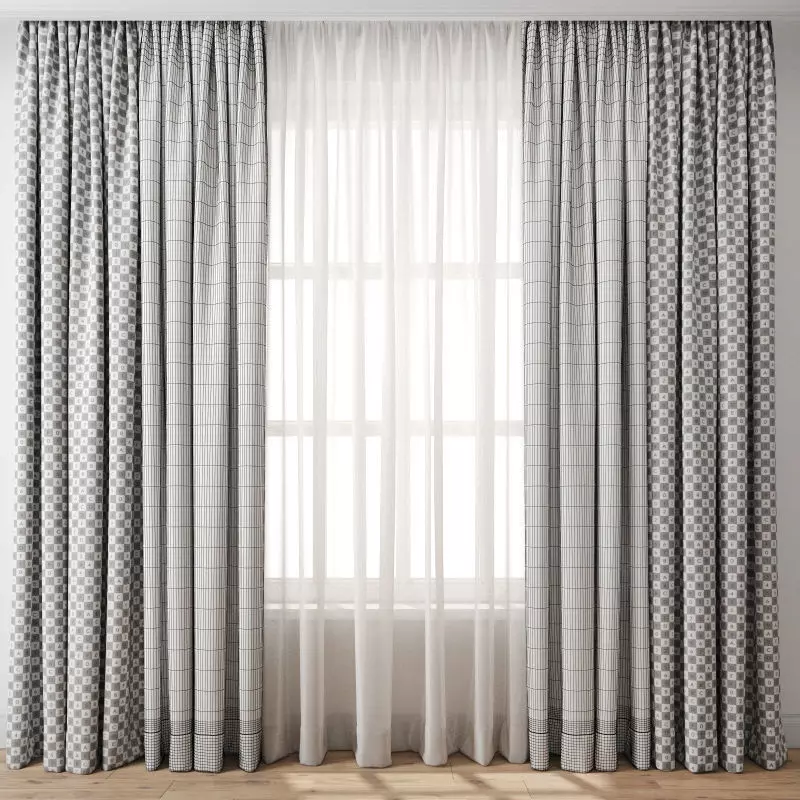 Curtain 119 3D model 3D model_3