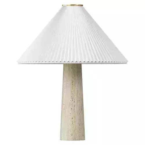 Cove Travertine Table Lamp