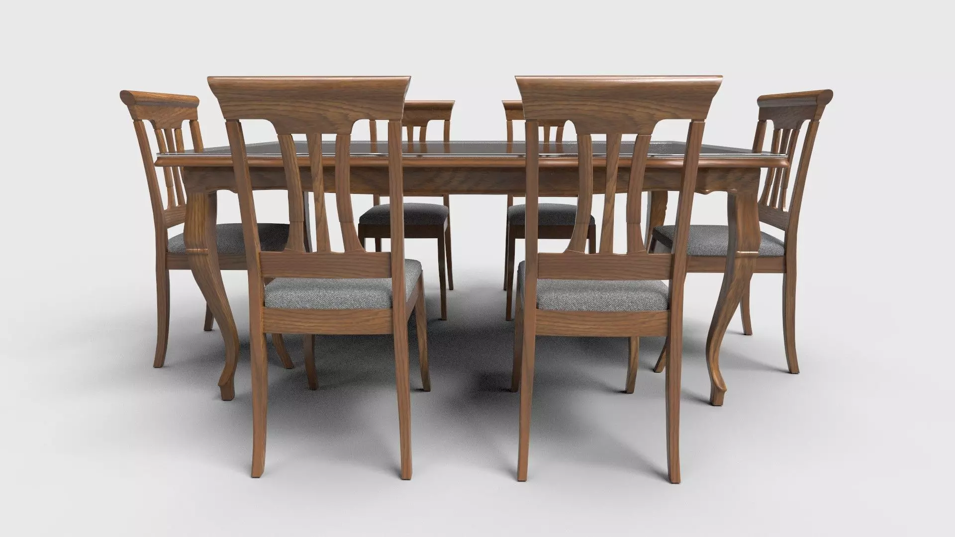 Dining set CG14 3D model_1