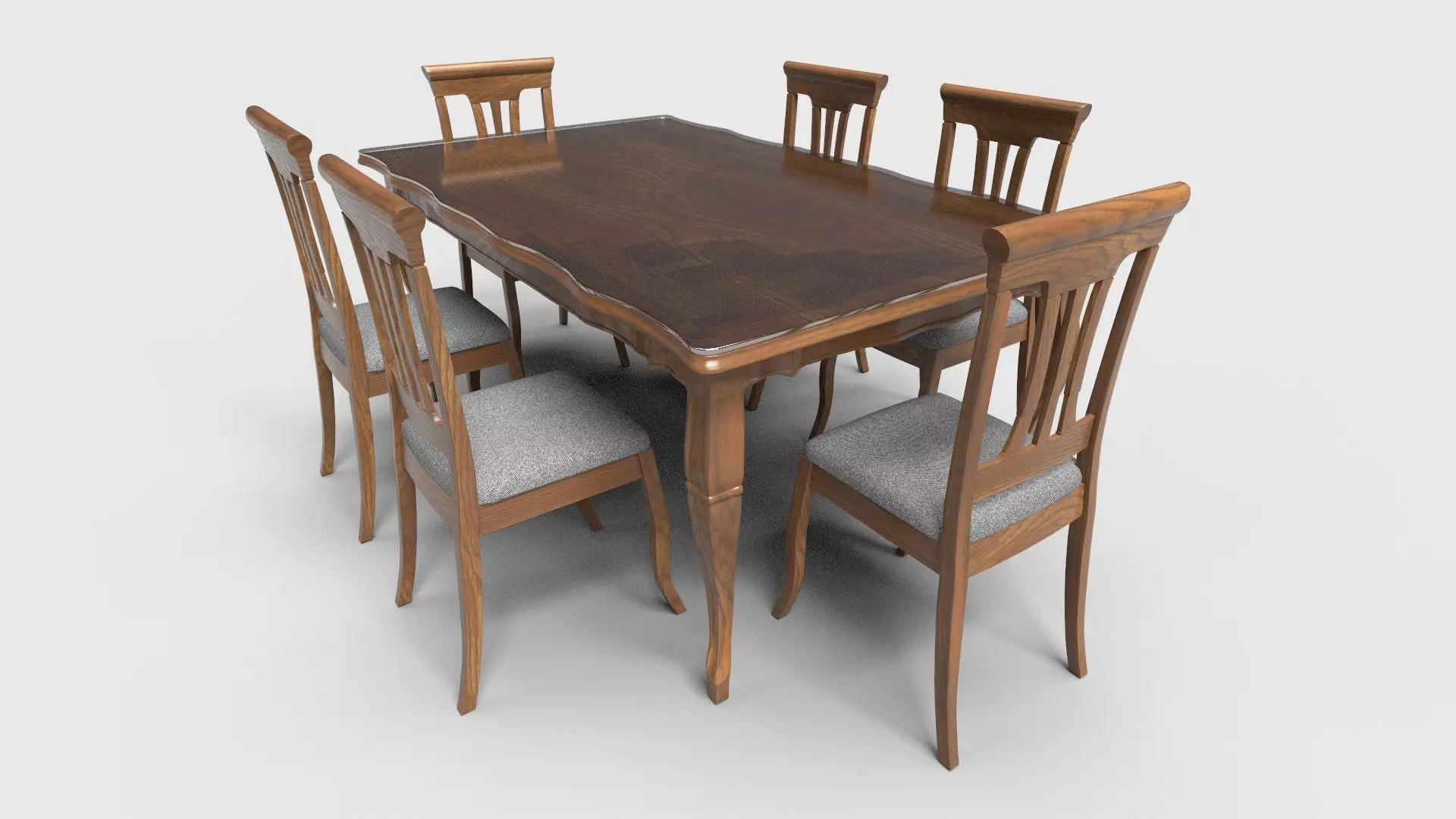 Dining set CG14 3D model_2