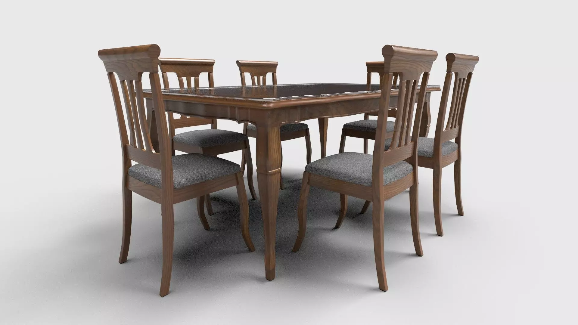 Dining set CG14 3D model_0
