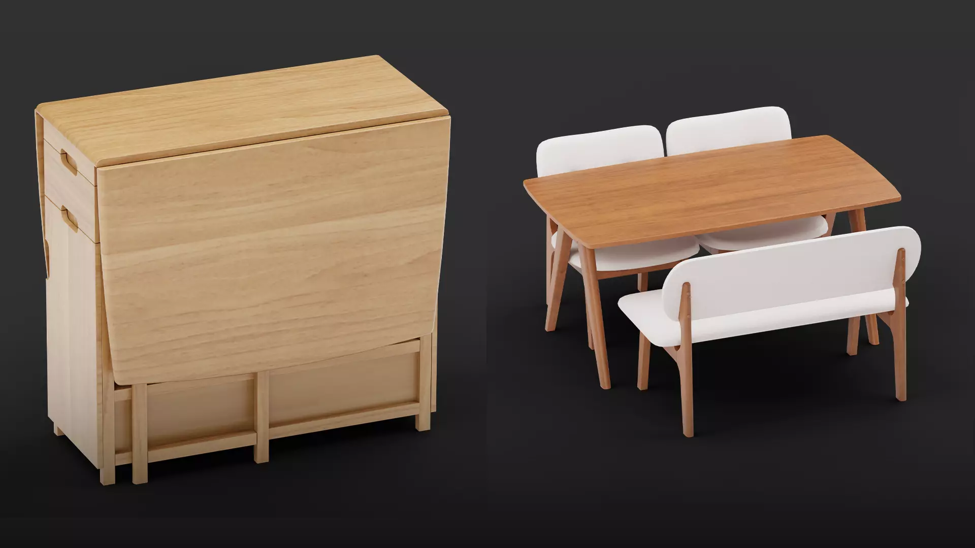 Table Set Model Collection 356 3D model_2