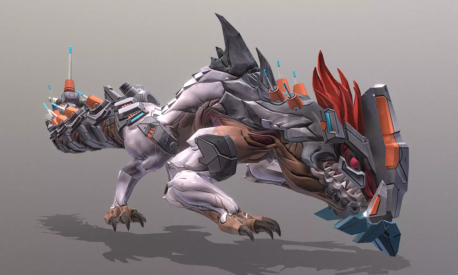 CYBORG LIZARD Searching Observing Fbx Png 3D model_0