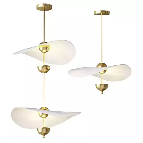 Envolee Double Biscuit Pendant Light