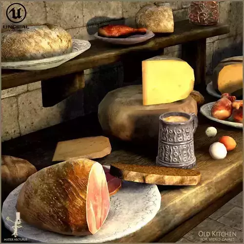 Good Food Low-poly 3D model
