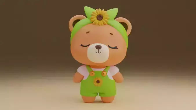 Summer teddy bear 74