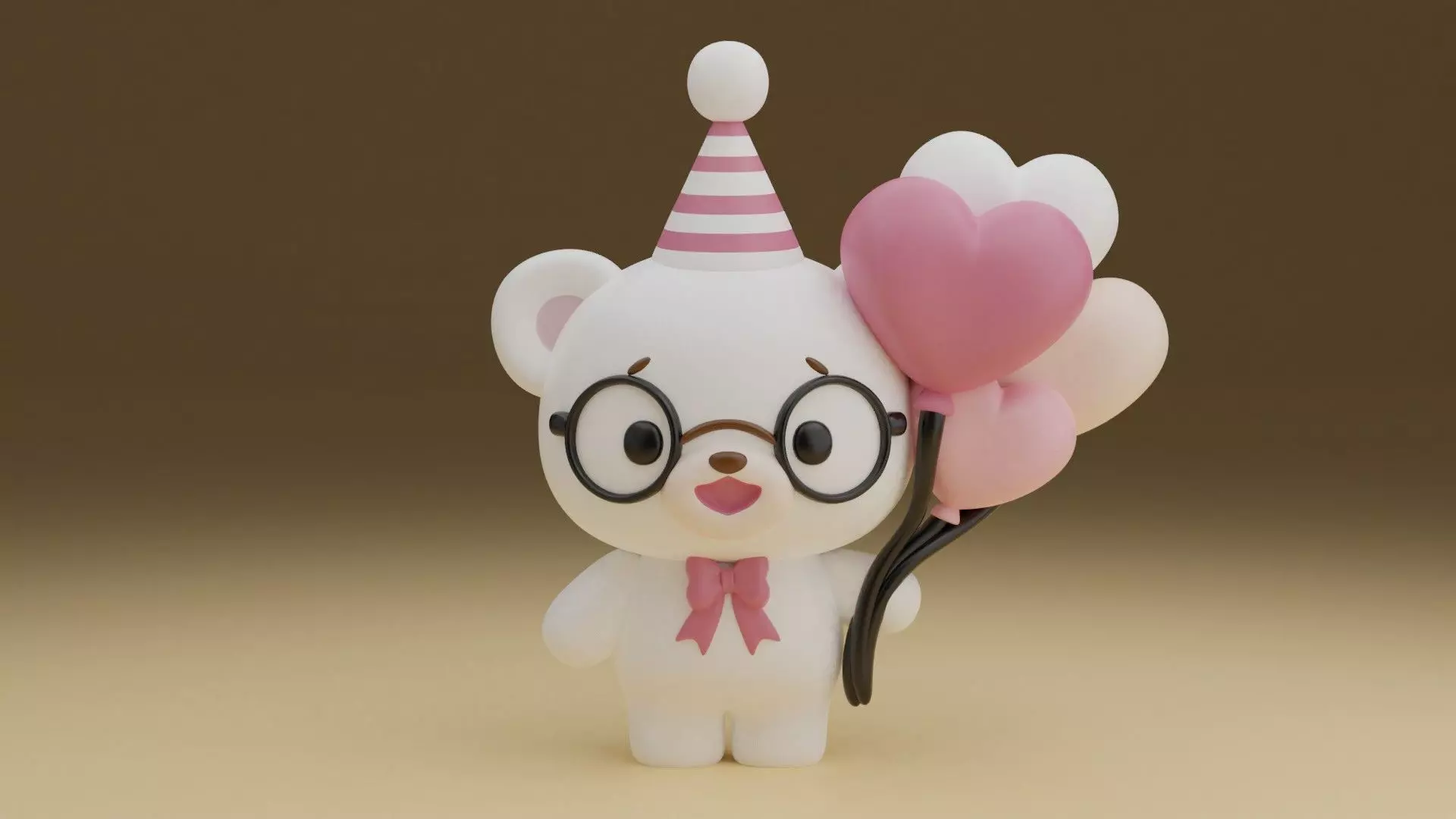 Valentine bear 73 3D print model_0