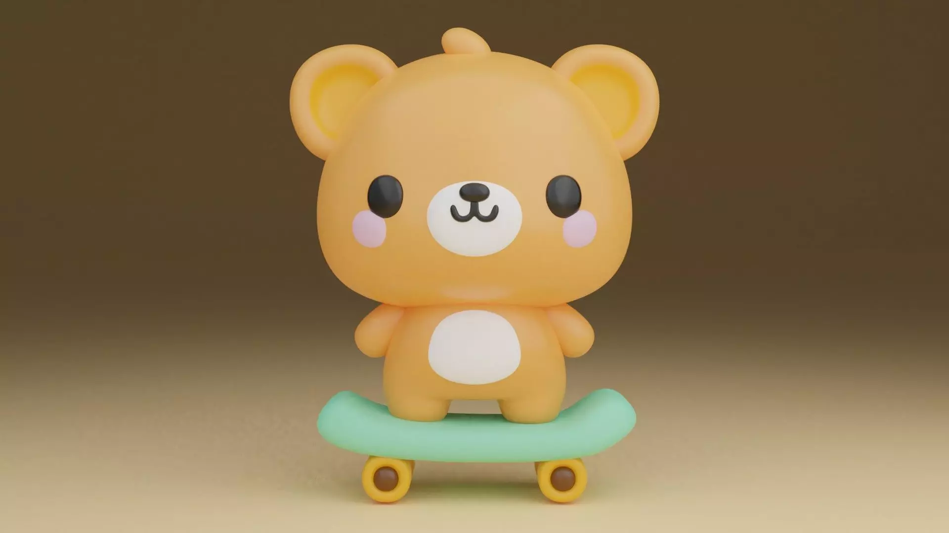Cute bear 70 3D print model_0