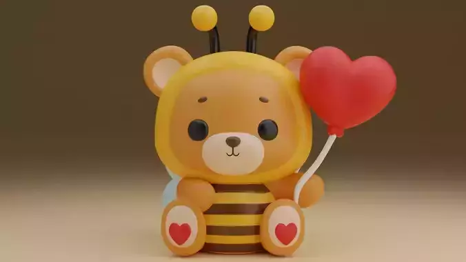 Valentine bee bear 68