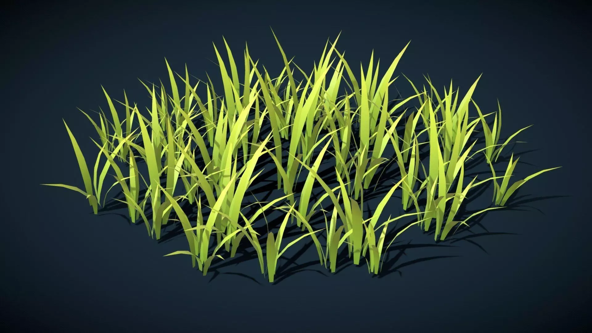 LowPoly Stylized Forest Pack Tree Bush Grass Flowers Collection Low-poly 3D model_6