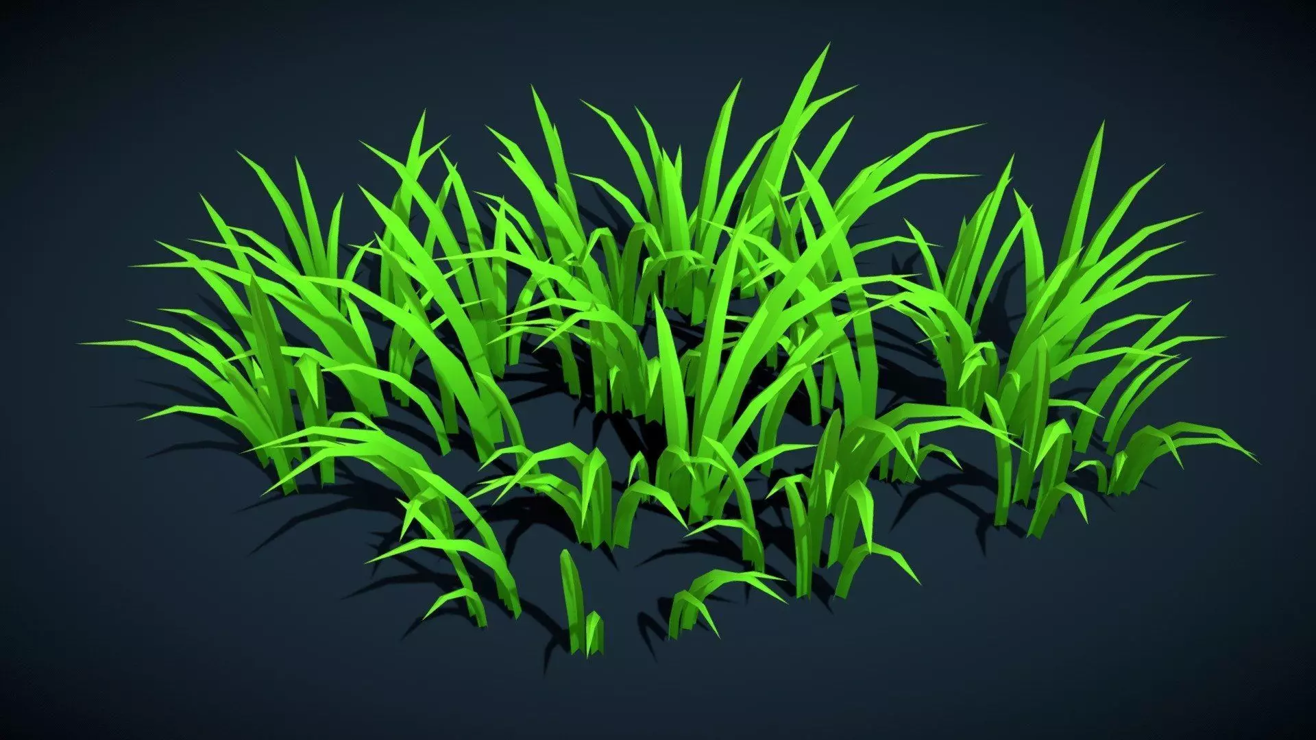 LowPoly Stylized Forest Pack Tree Bush Grass Flowers Collection Low-poly 3D model_5