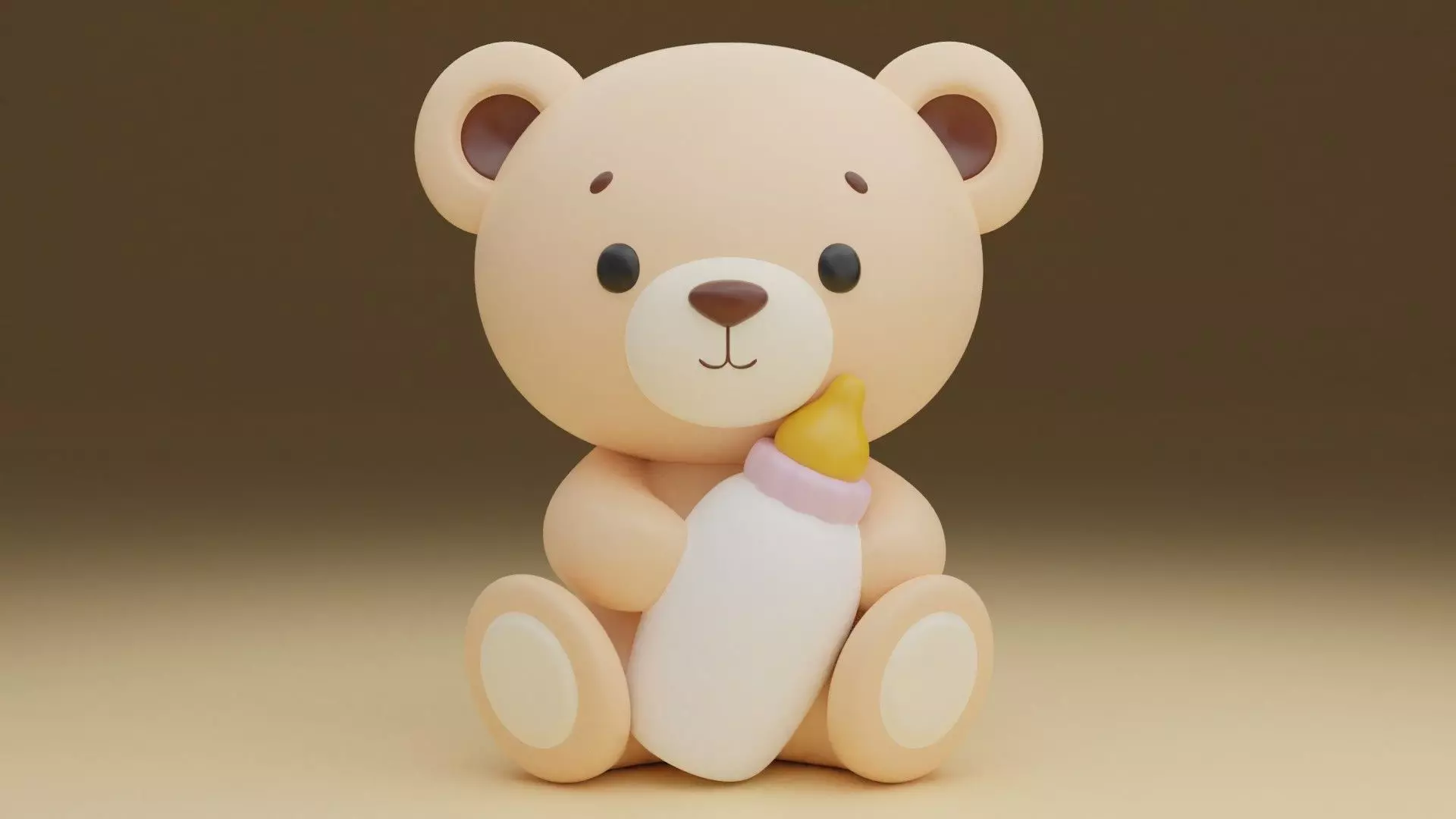 Baby bear 67 3D print model_0