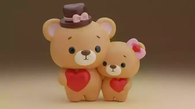 Valentine bear 64