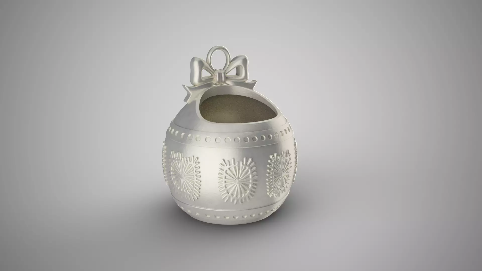 Hollow Christmas Ball 3D print model_0