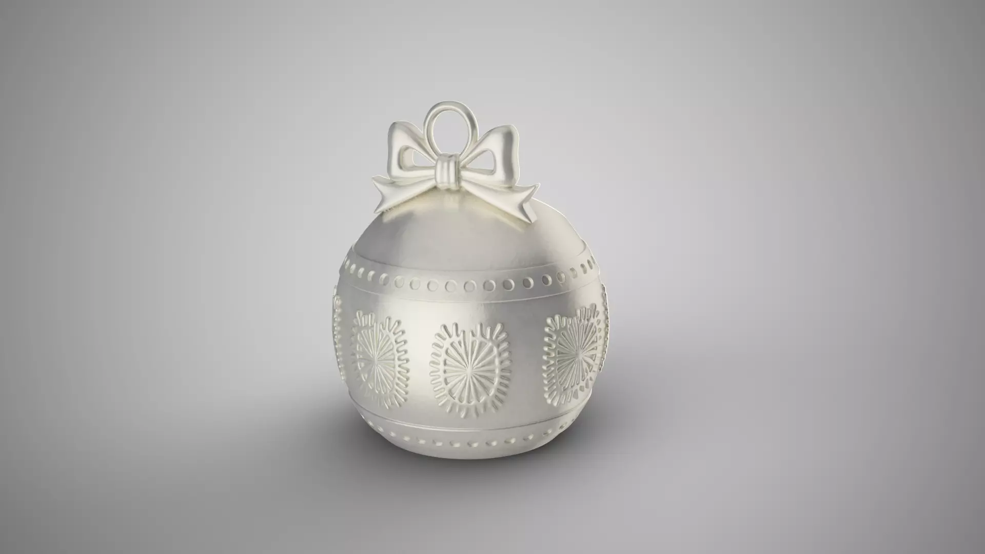 Hollow Christmas Ball 3D print model_6
