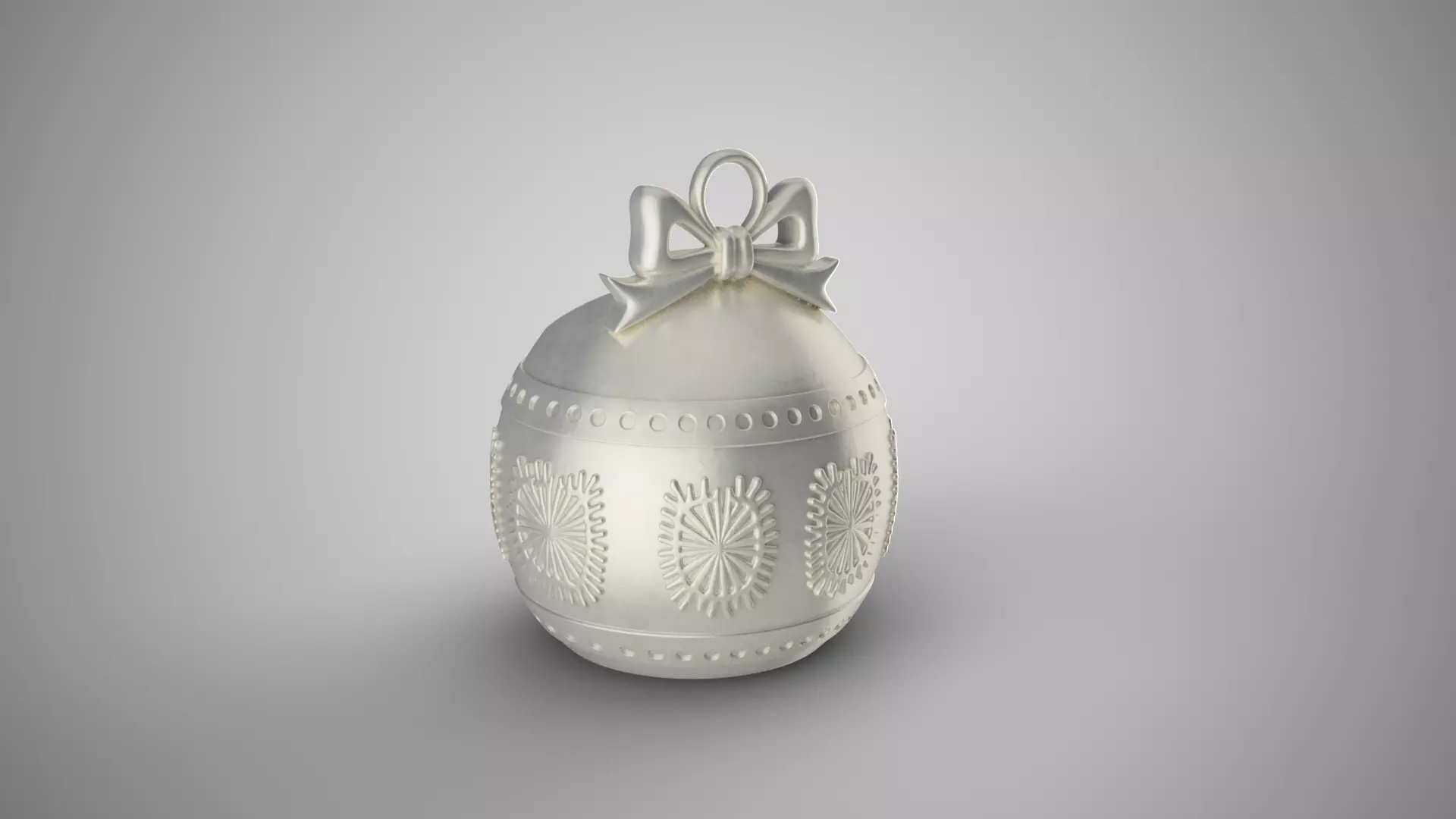Hollow Christmas Ball 3D print model_7
