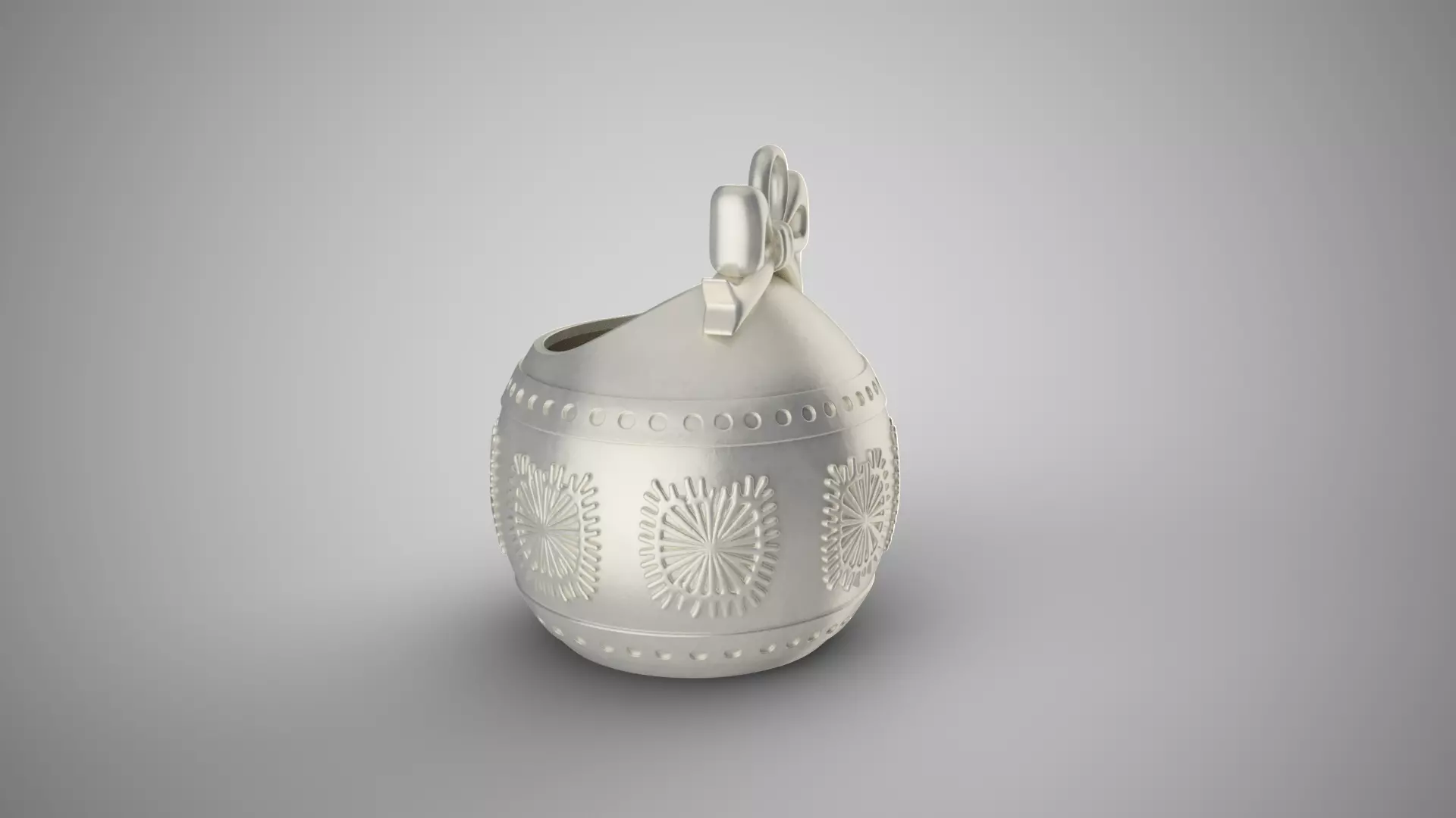 Hollow Christmas Ball 3D print model_8