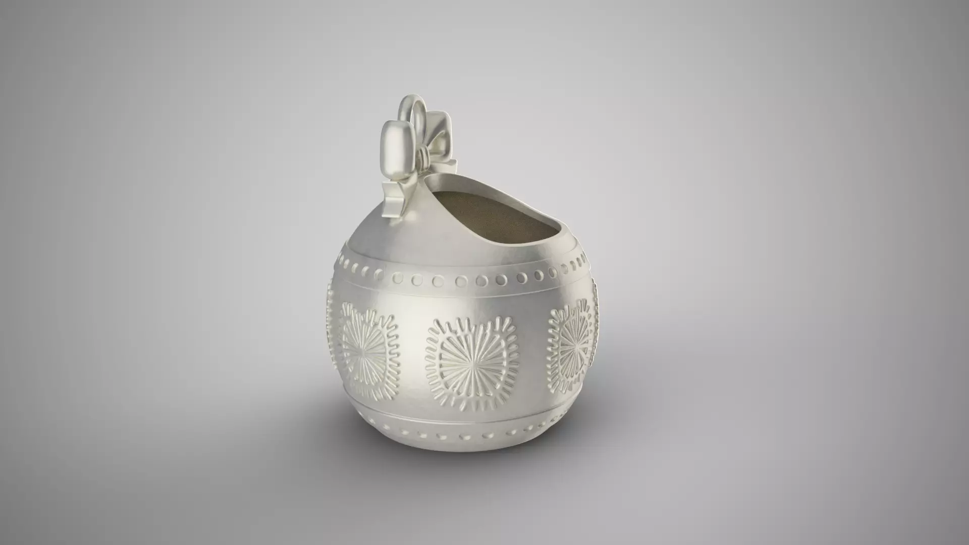 Hollow Christmas Ball 3D print model_4