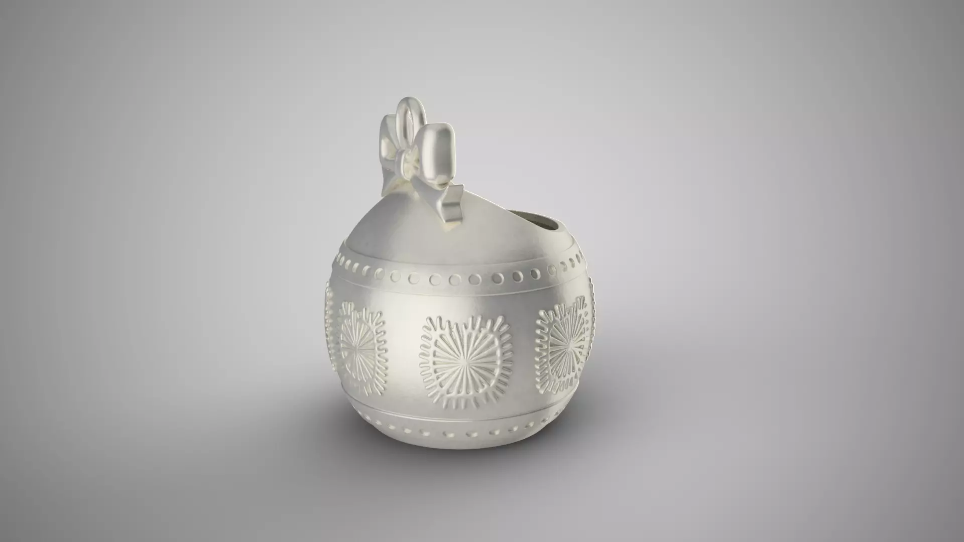 Hollow Christmas Ball 3D print model_5