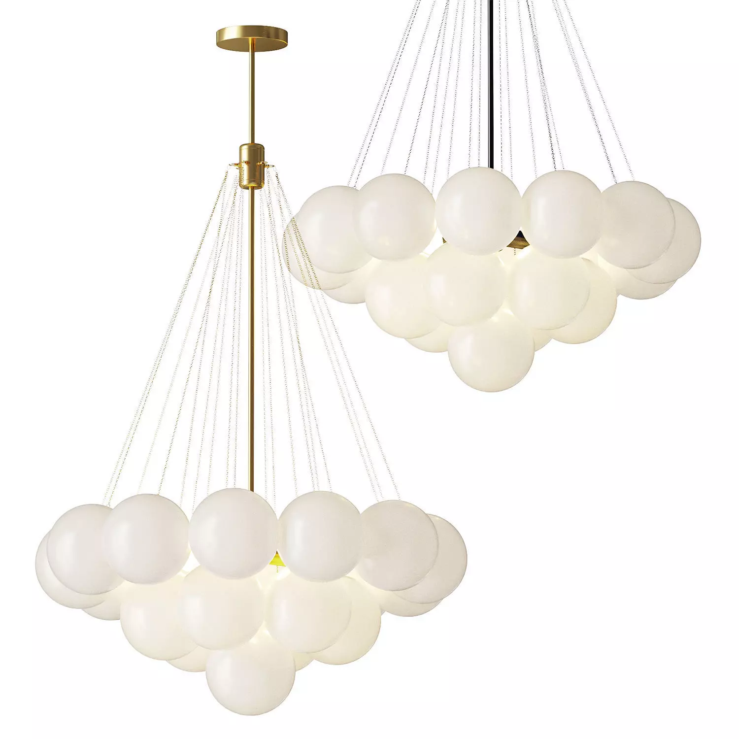 Freya Fiesta Rod Chandelier 3D model