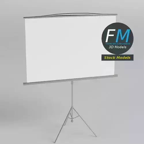 Projection canvas 3D model
