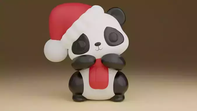 Christmas panda bear 39