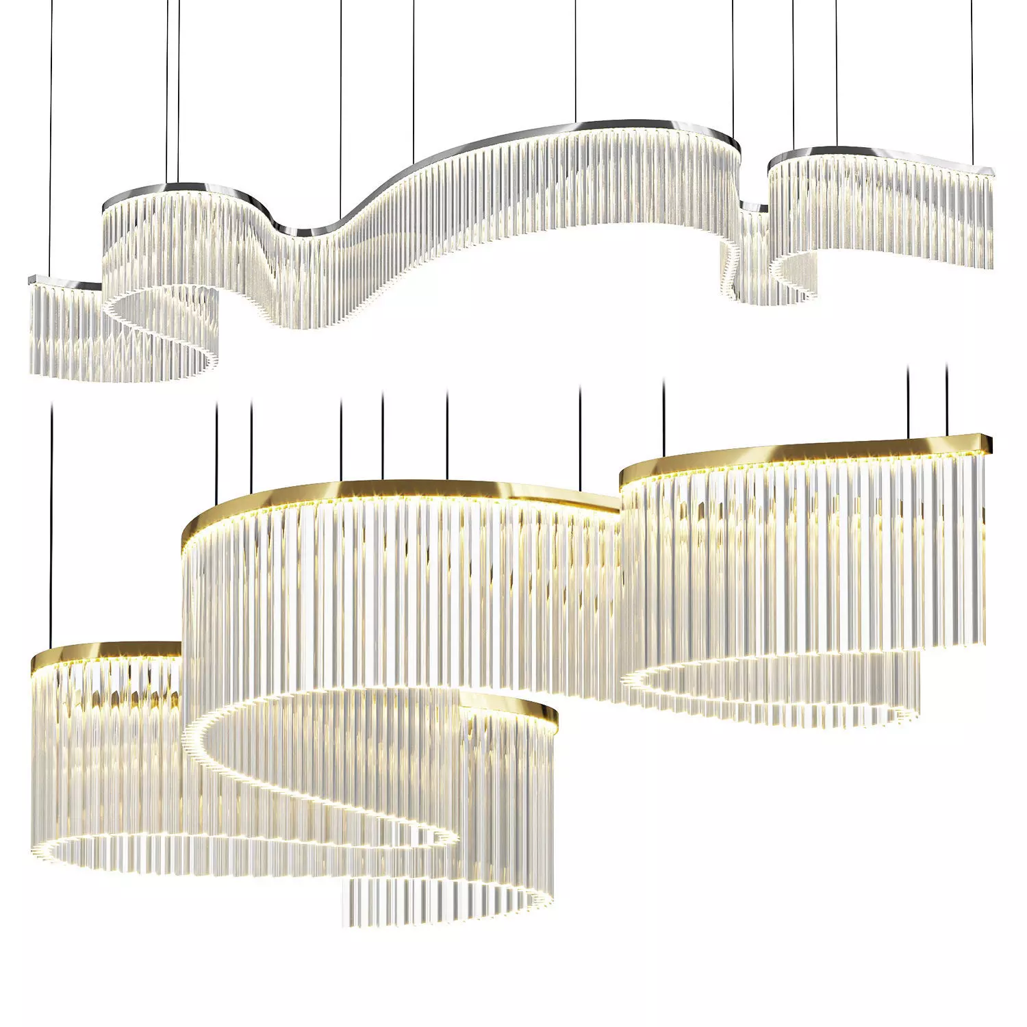 Il Paralume Marina Chandelie 3D model_0