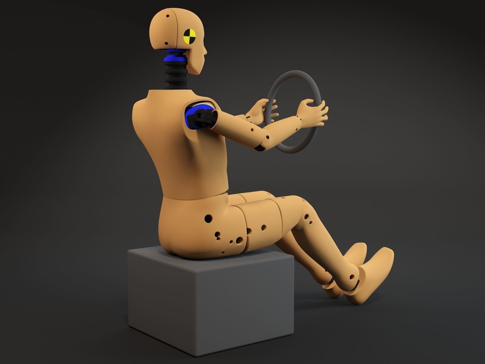 Crash test dummy 3D model_1