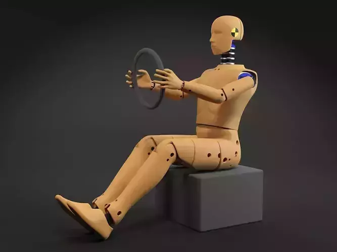 Crash test dummy 3D model