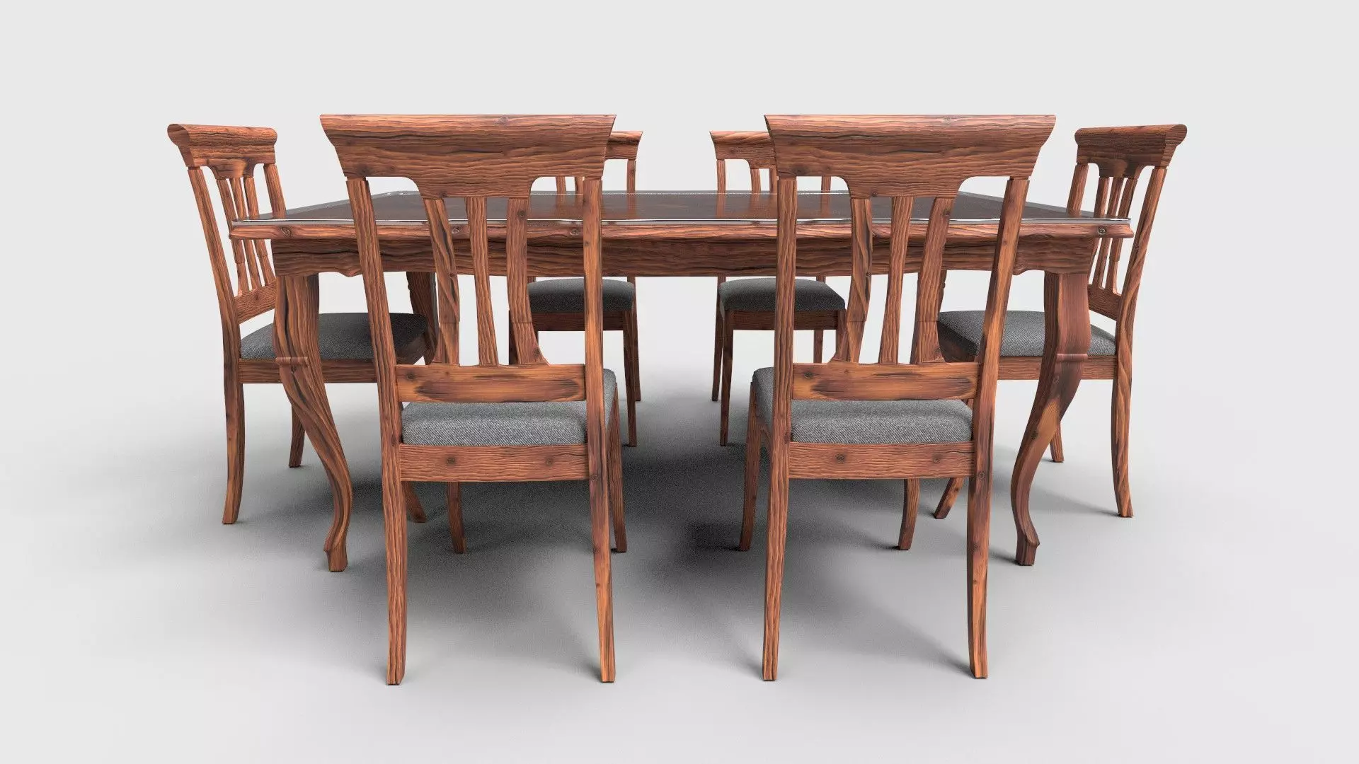 Dining set CG16 3D model_1